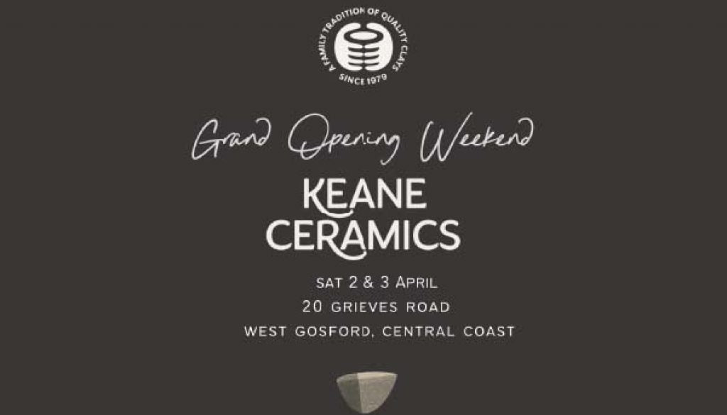 GRAND OPENING Keane Ceramics Retail Space